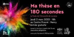 Ma thèse en 180 secondes